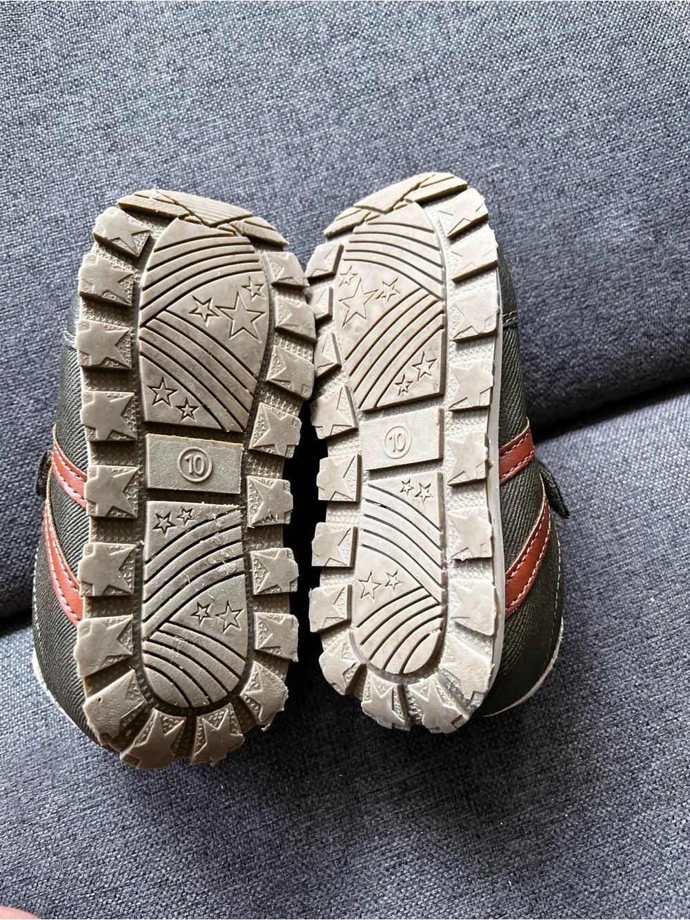 Simple Joys Carter’s Bailey Toddler Boys Sneakers Size 10 Olive Orange Rust
